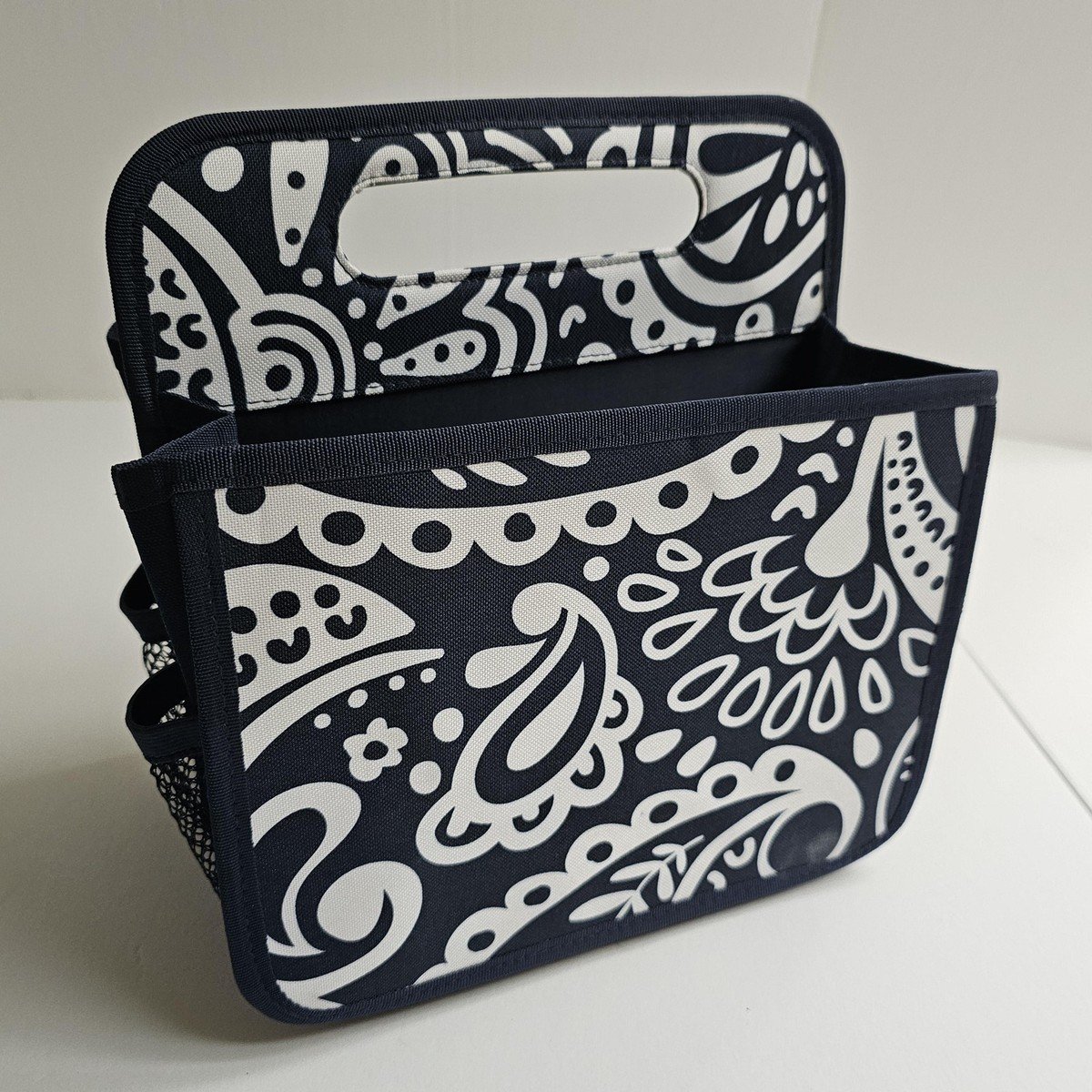 Thirty-One Double Duty Caddy Navy Paisley